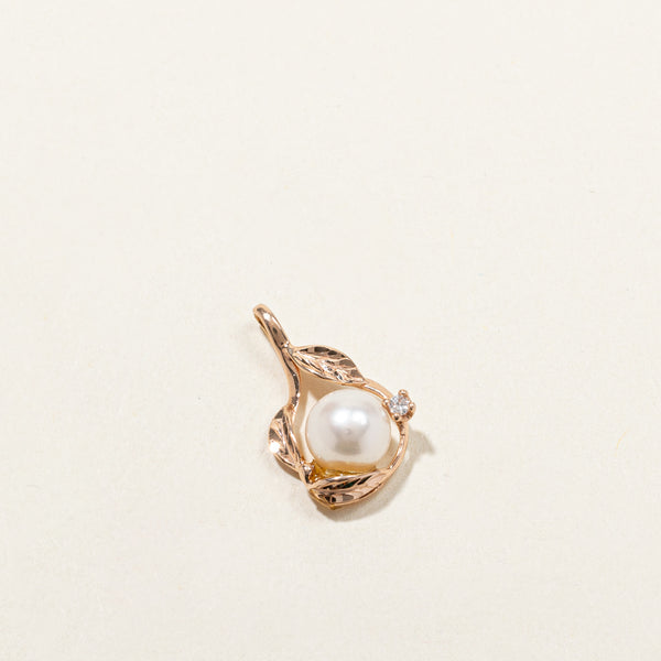 Pearl & Diamond Pendant | 0.02ct |