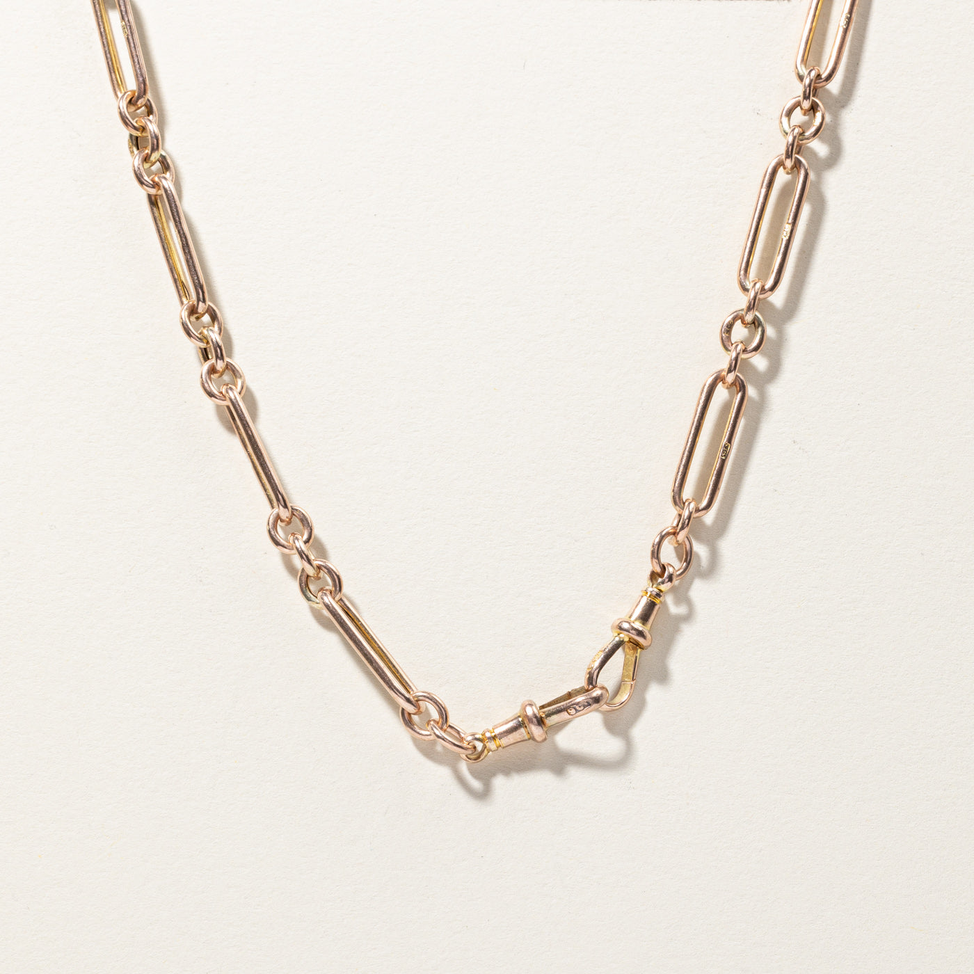 9k Yellow Gold Toggle Chain Necklace |15"|