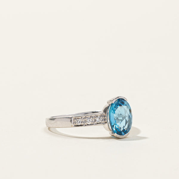 Topaz & Diamond Ring | 2.00ct | 0.12ctw | SZ 7.25 |