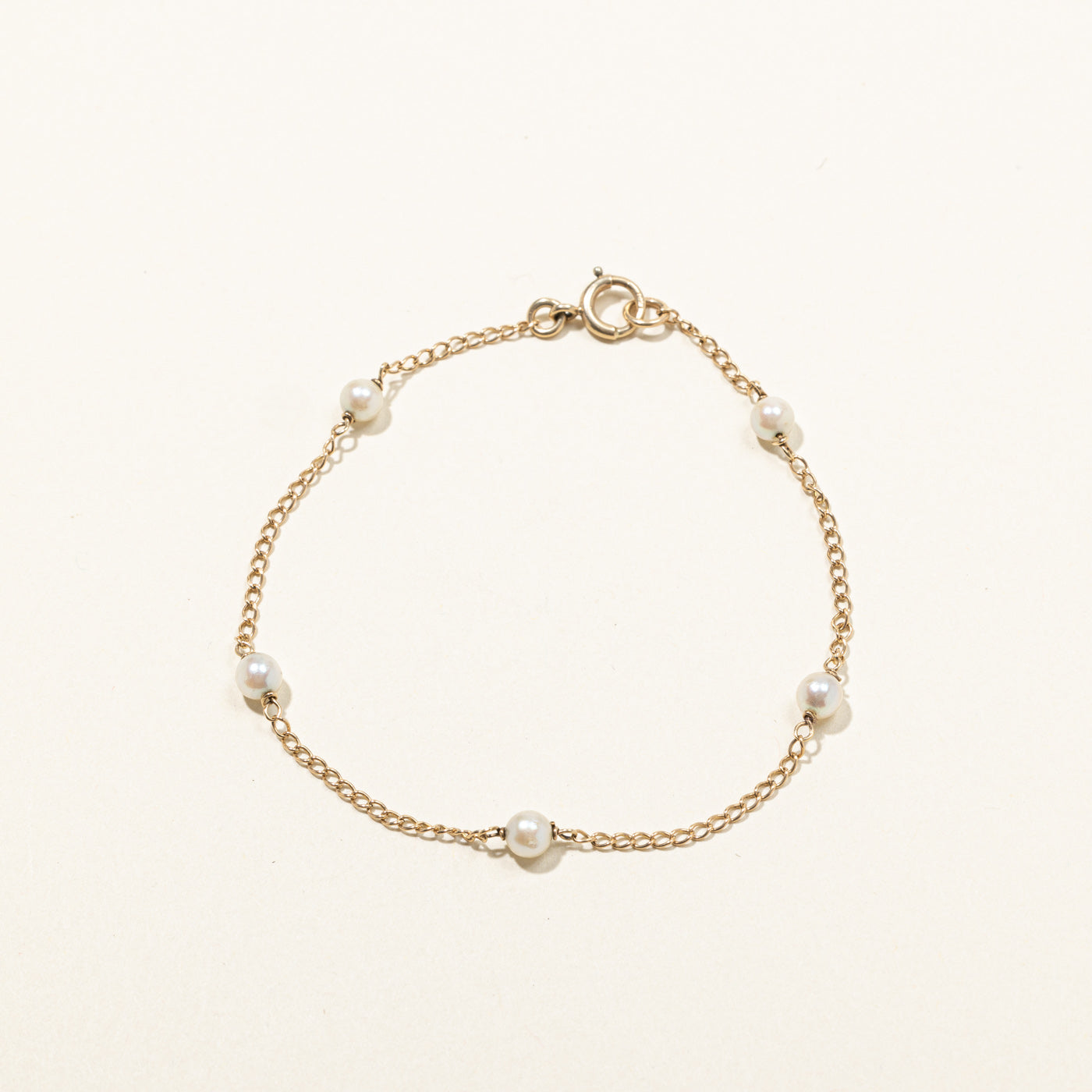 Pearl Chain Bracelet | 8"|