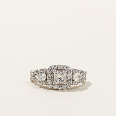 Halo Diamond Engagement Ring | 1.88ctw | SZ 6.5 |