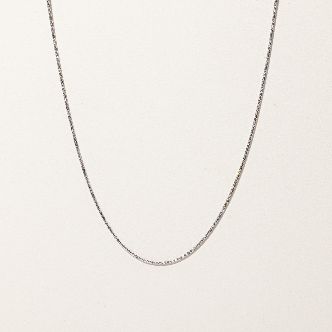 White Gold Chain | 18