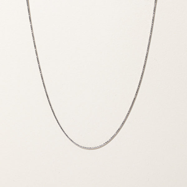 White Gold Chain | 18