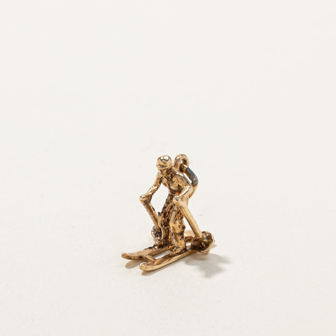 Skiing Man Charm