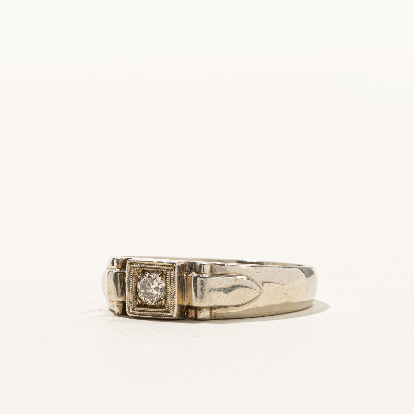 Vintage Solitaire Diamond Ring | 0.15ct | SZ 9.75 |