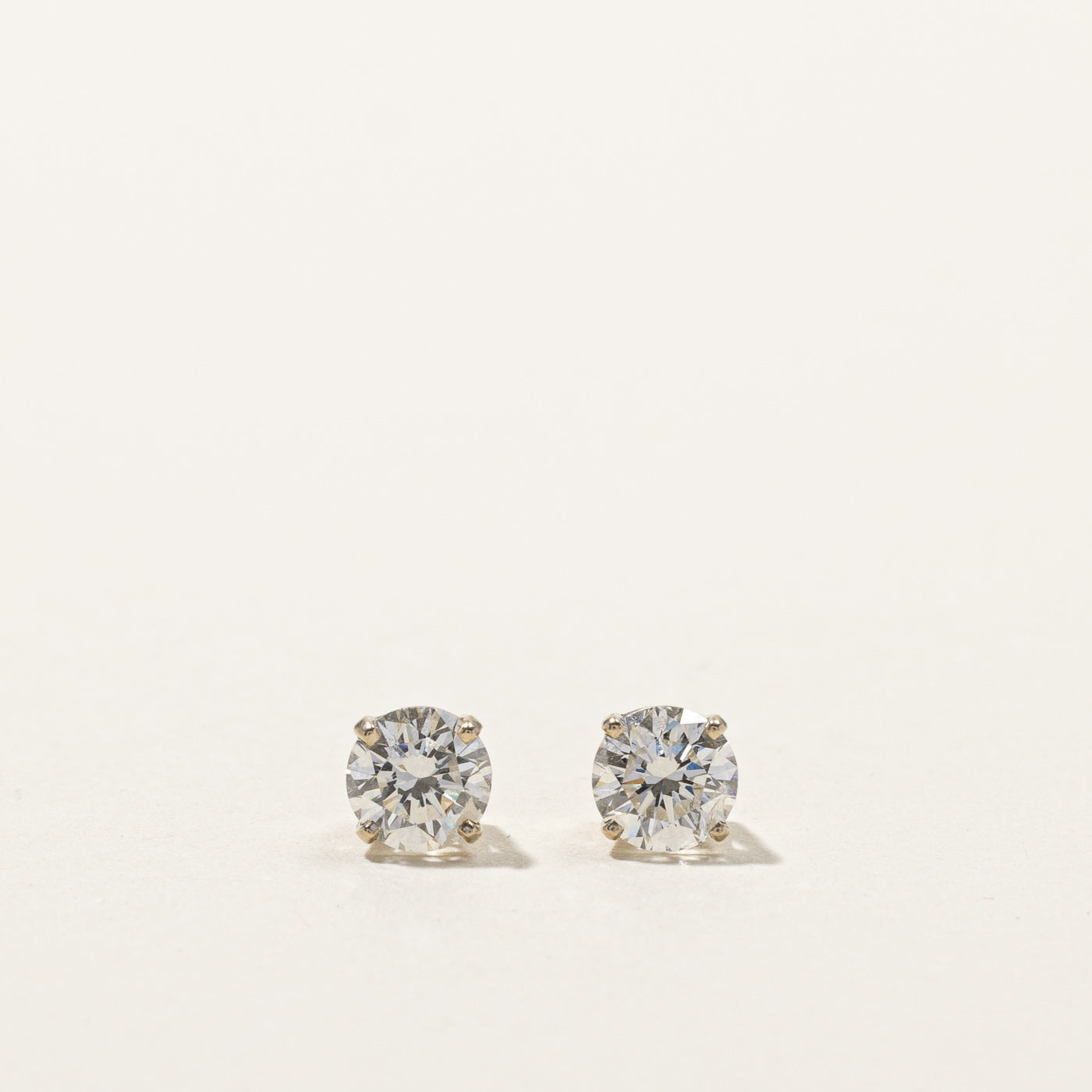 Boucles d'oreilles puces en diamant | 0,96 ct | 