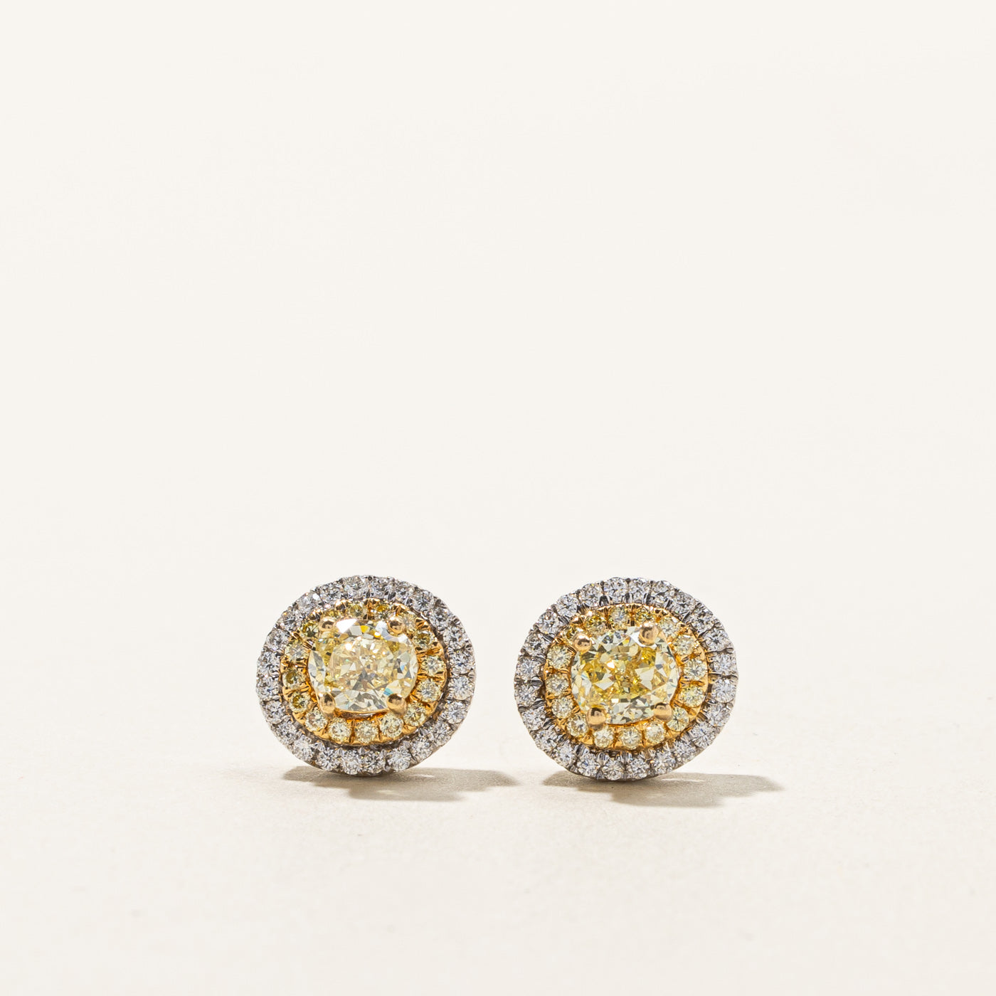 Boucles d'oreilles diamant serties en grappe | 1,54 ct au total | 