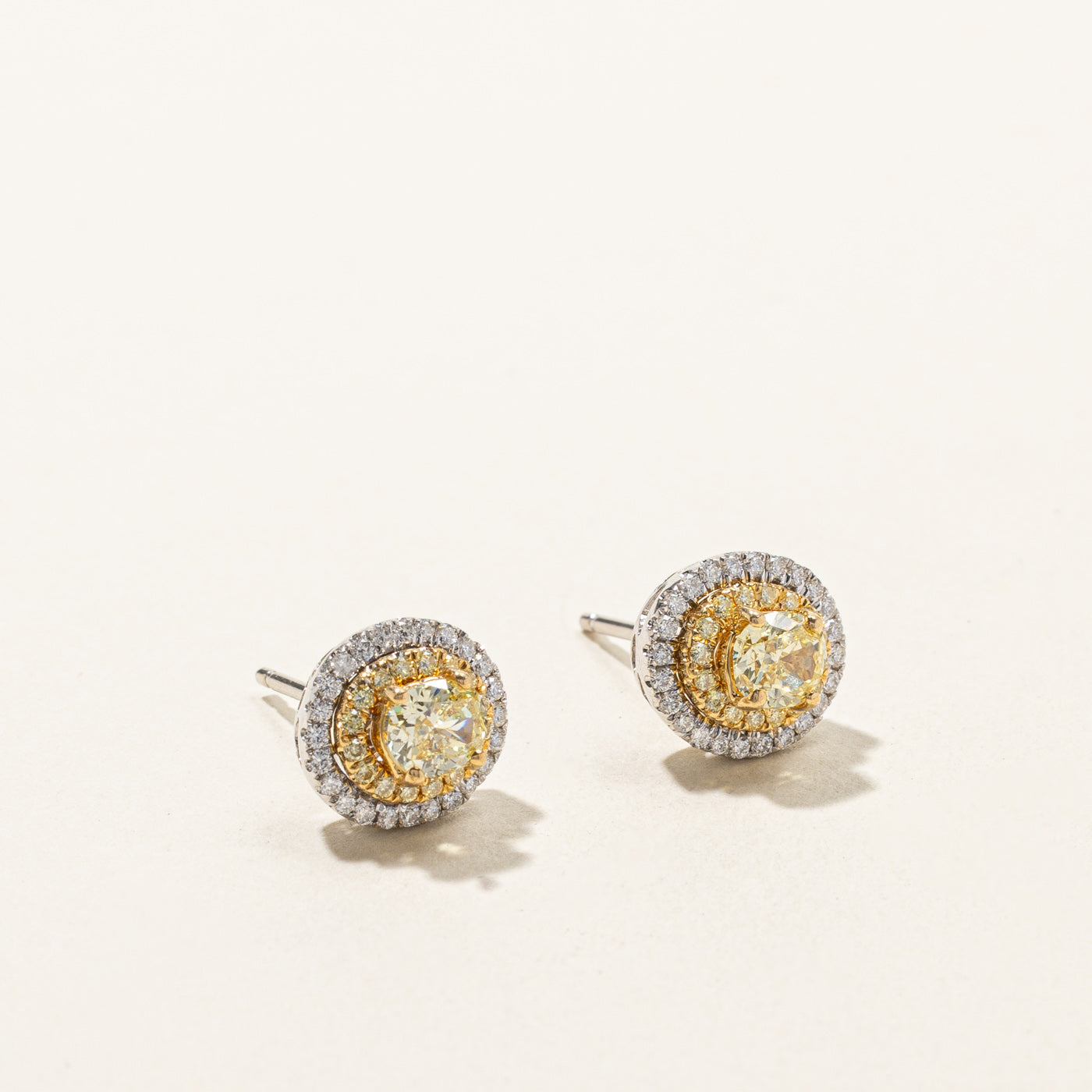 Boucles d'oreilles diamant serties en grappe | 1,54 ct au total | 