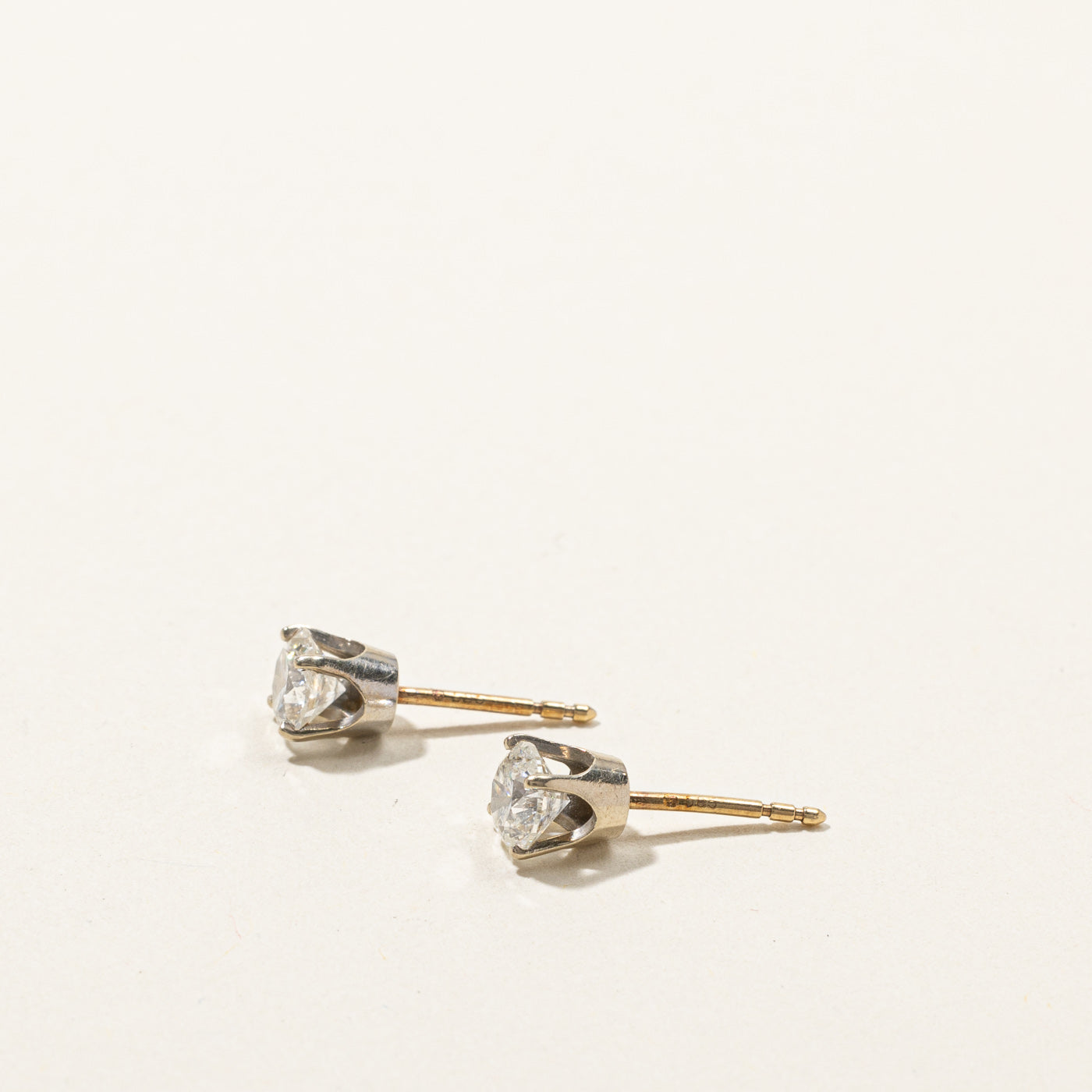Boucles d'oreilles puces en diamant | 0,96 ct | 