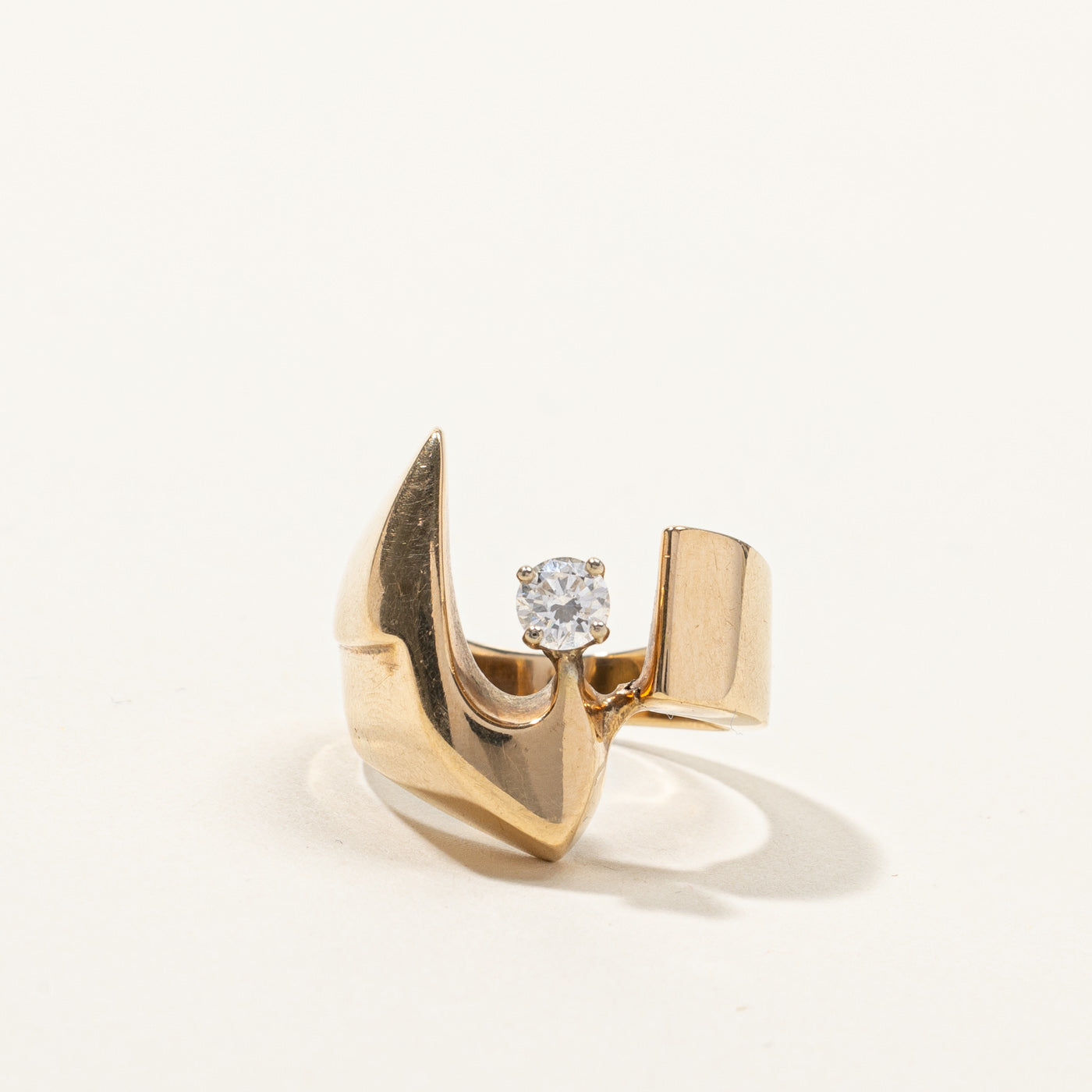 Textured Diamond Ring | 0.22ct | SZ 4.5 |