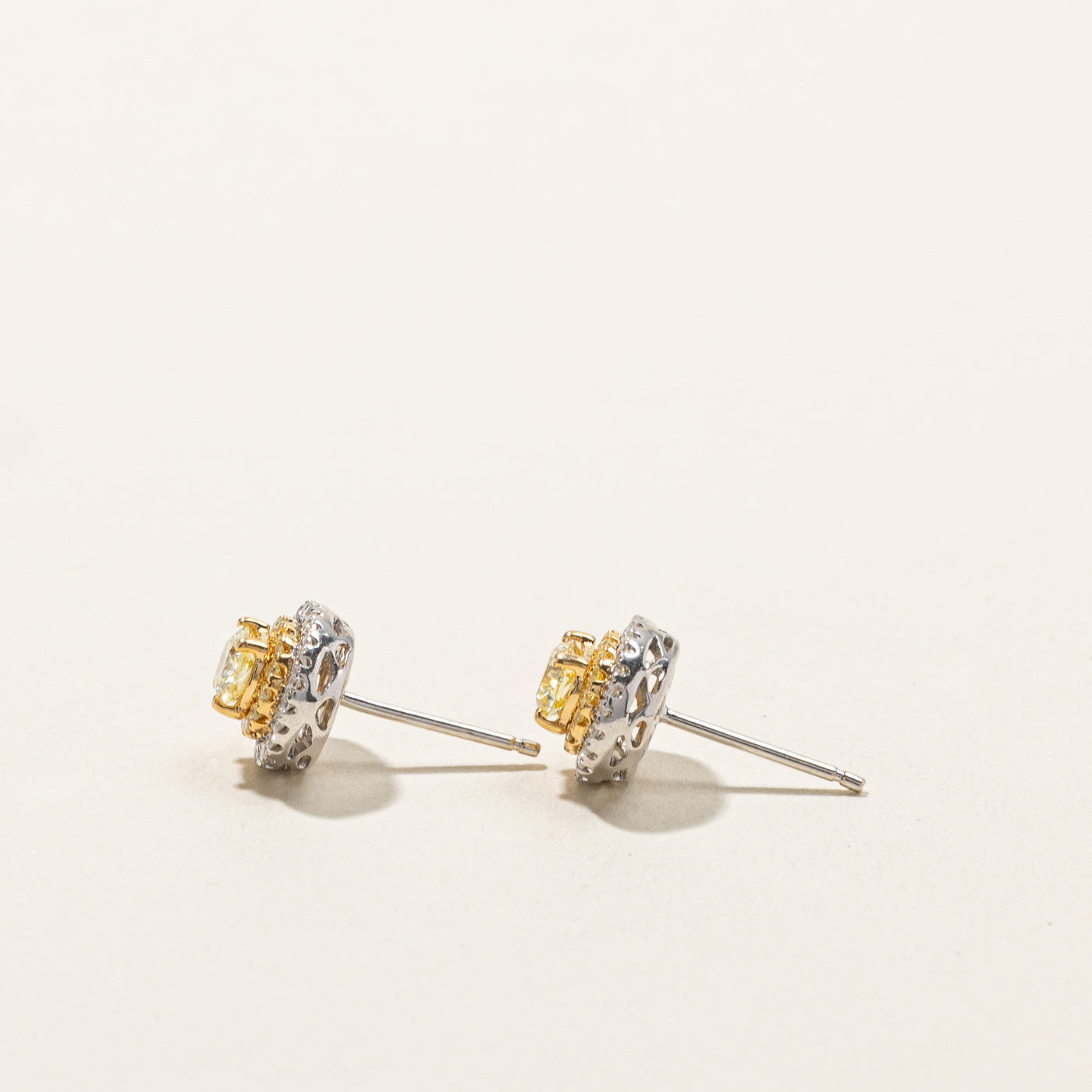 Boucles d'oreilles diamant serties en grappe | 1,54 ct au total | 
