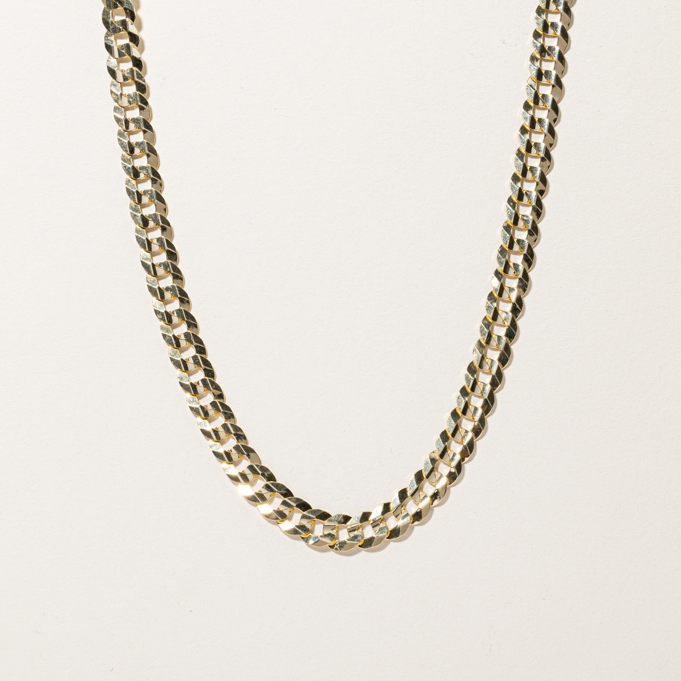 Gold Curb Link Chain | 24