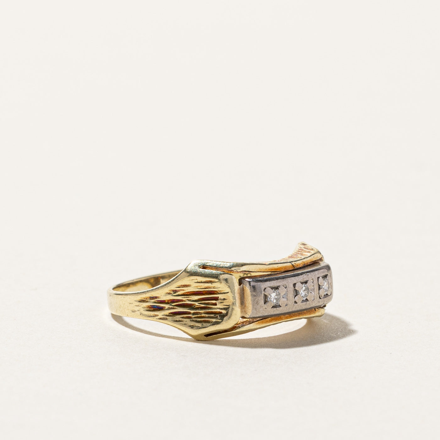 Three Stone Diamond Ring | 0.04ctw | SZ 8 |