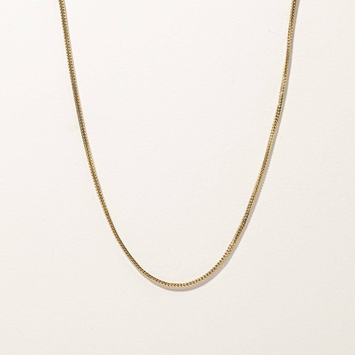 Yellow Gold Wheat Chain | 22"|