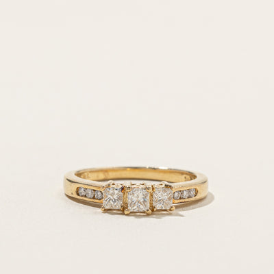 Three Stone Diamond Ring | 0.63ctw | SZ 7 |