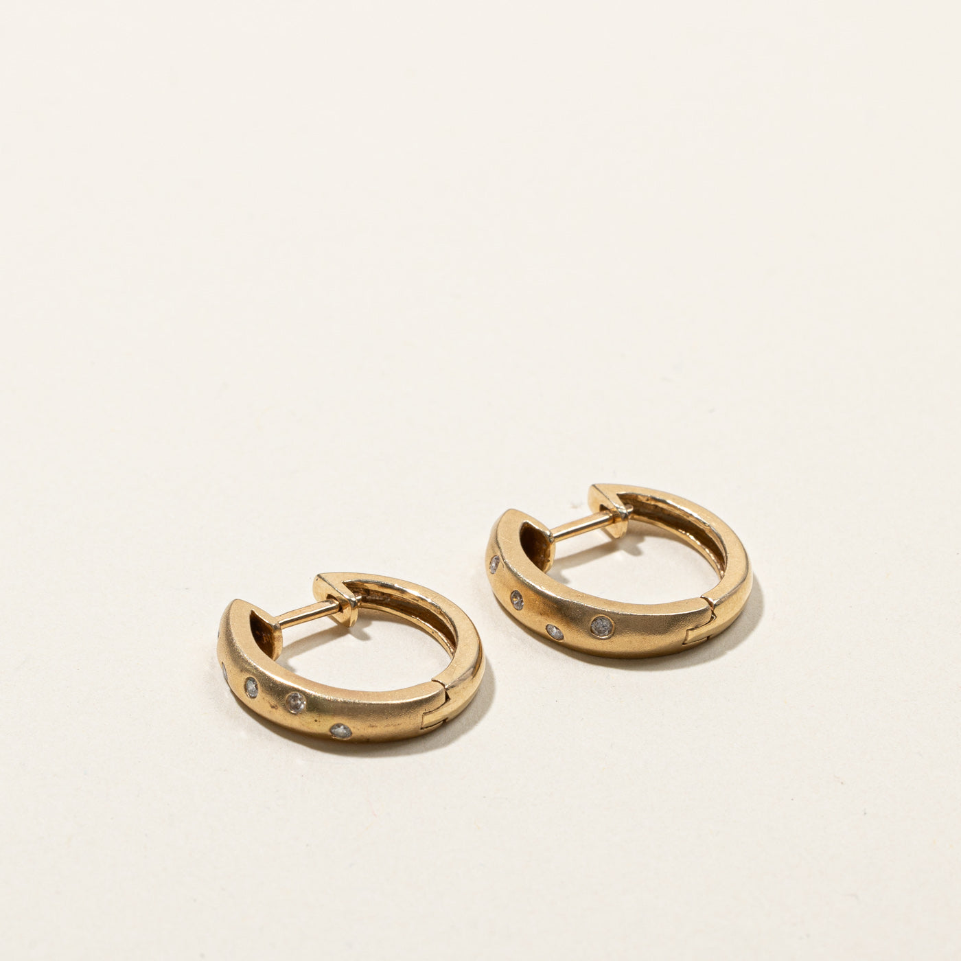 Diamond Huggie Earrings | 0.10ctw |