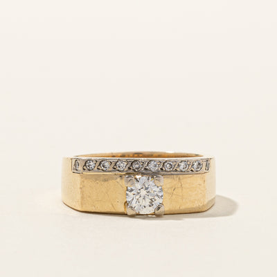 Diamond Solid Band | 0.84ctw SI1 F/G | SZ 10 |