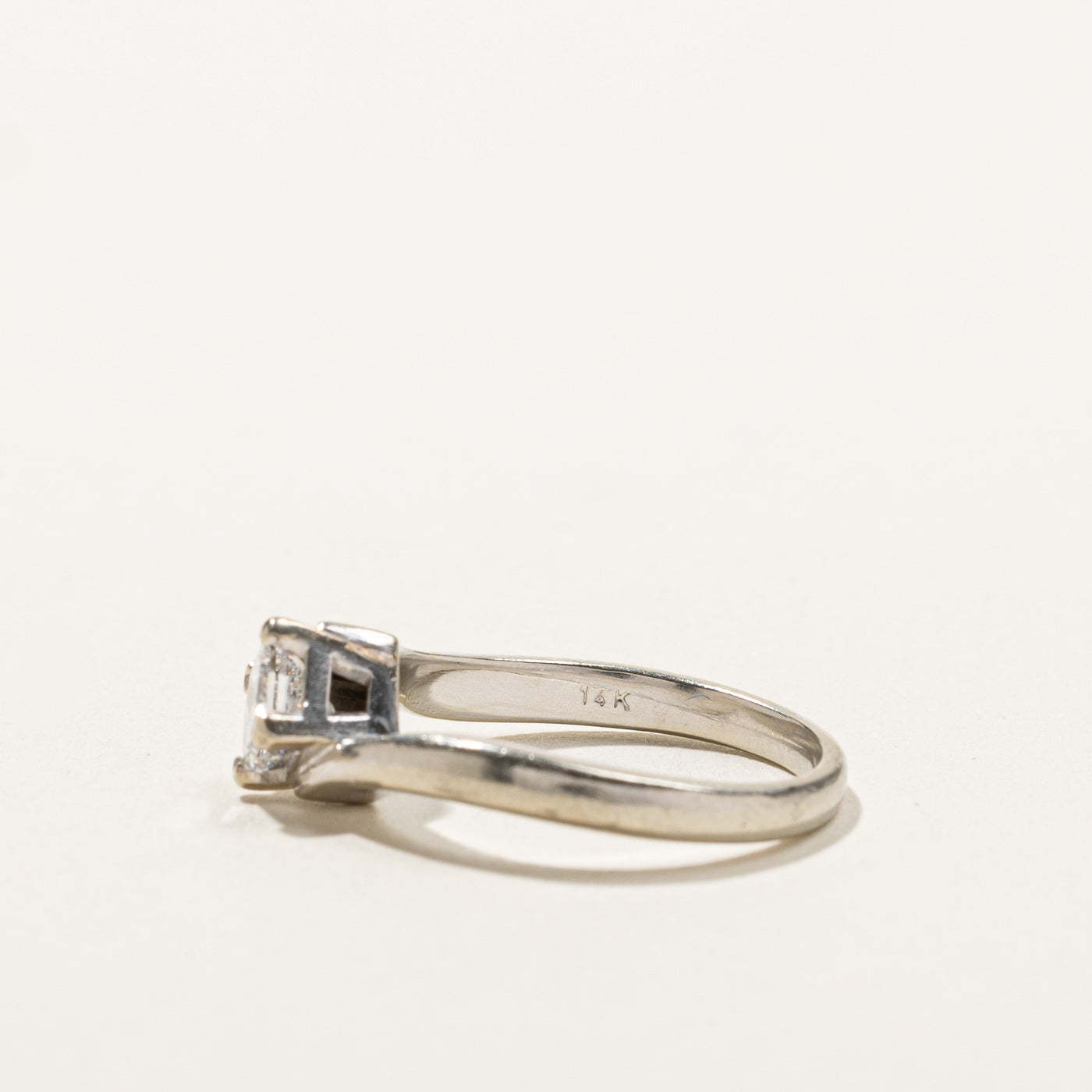Bypass Princess Diamond Ring | 0.51ct | SZ 5 |