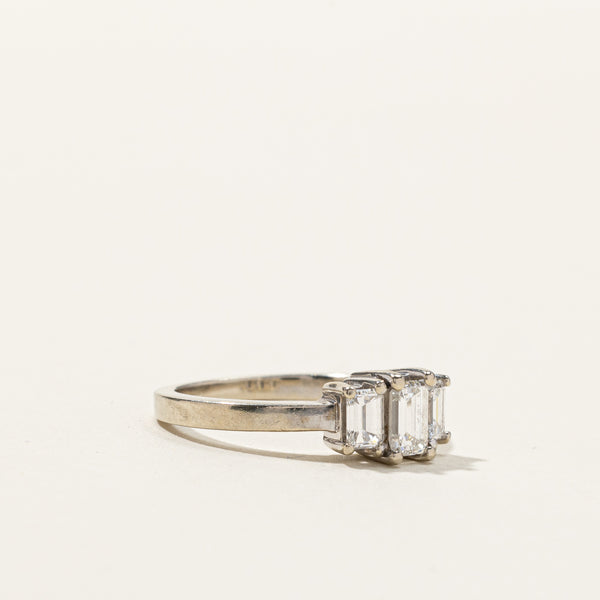 Three Stone Diamond Ring | 0.97ctw | SZ 6.5 |