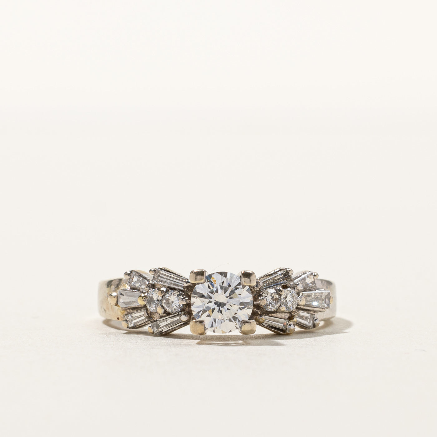 High Set Diamond Ring | 0.81ctw | SZ 7.75 |