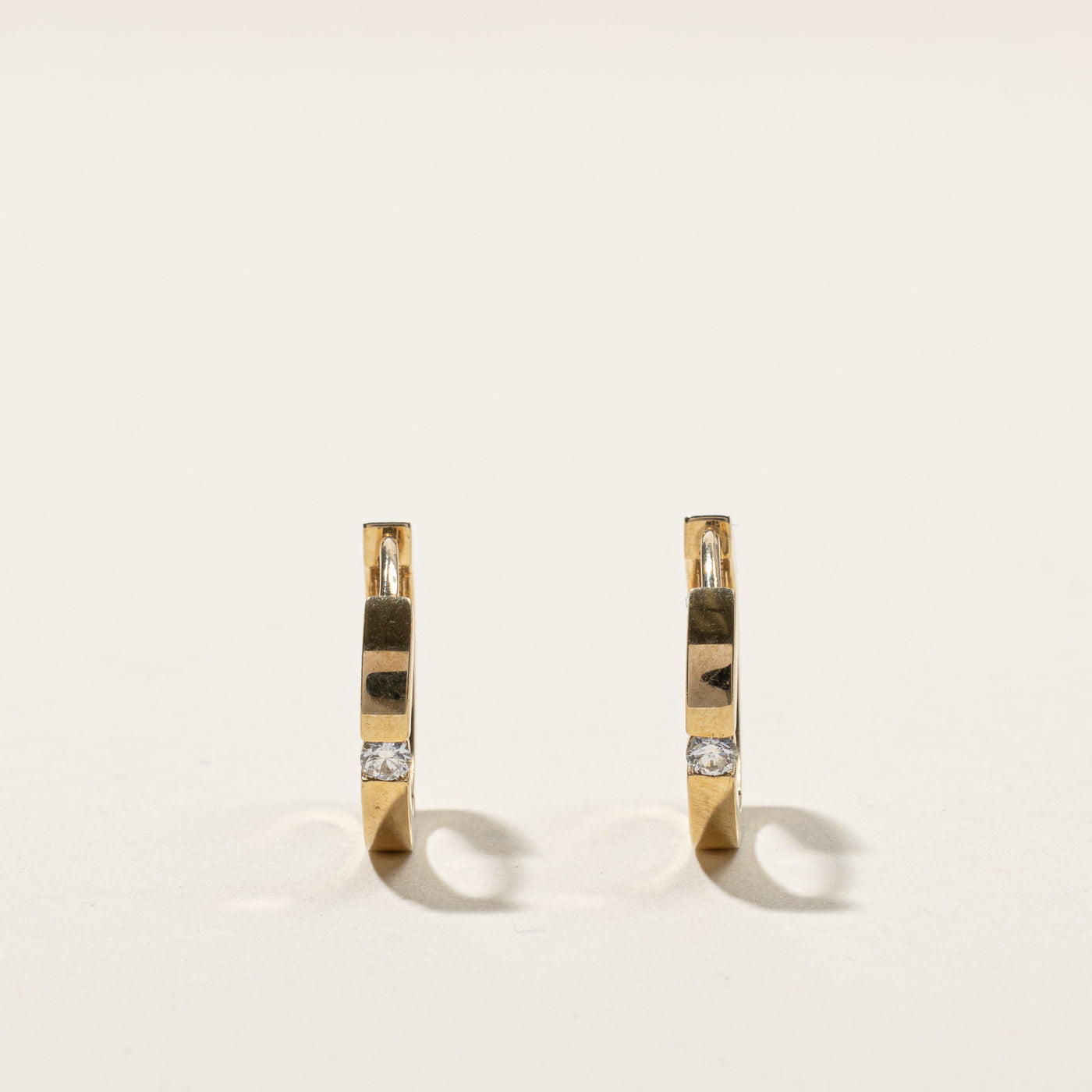 Diamond Hugie Earrings | 0.08ctw |