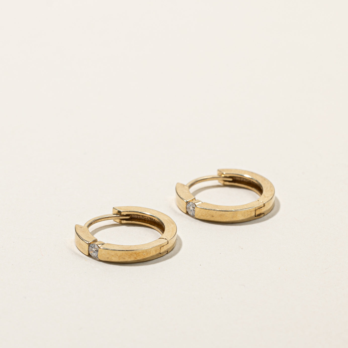 Diamond Hugie Earrings | 0.08ctw |