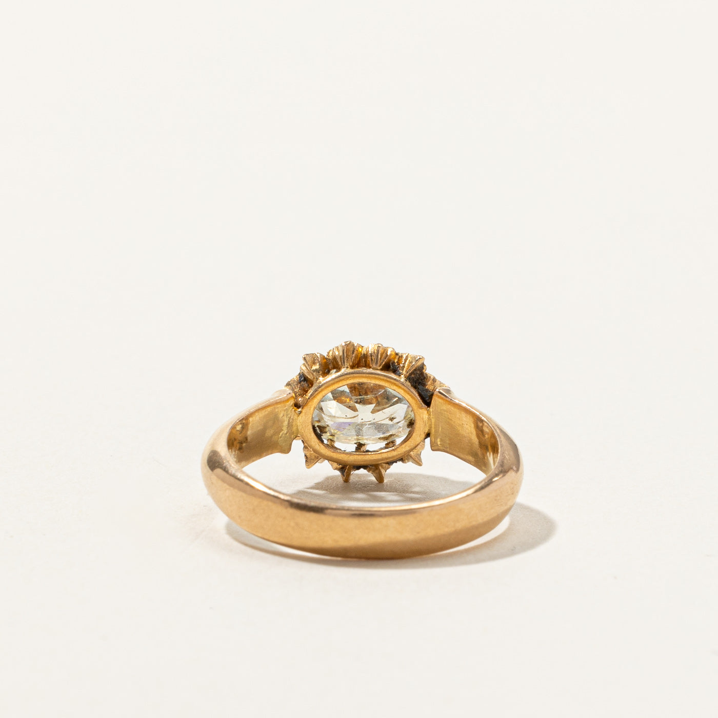 Antique Old Mine Cut Diamond Ring | 1.70ct I1 K | SZ 5.75 |