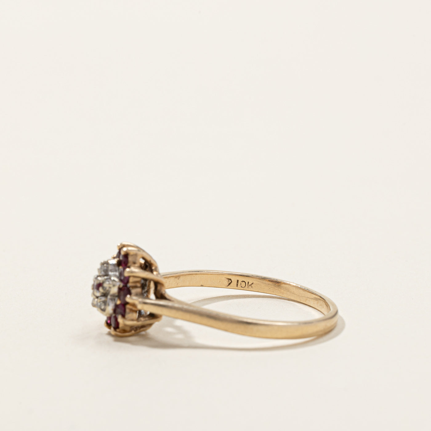 Bague cocktail rubis et diamants | 0,38 ct | 0,03 ct | Taille 9,25 | 