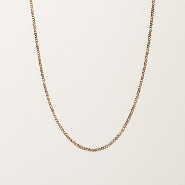 Gold Curb Link Chain | 24