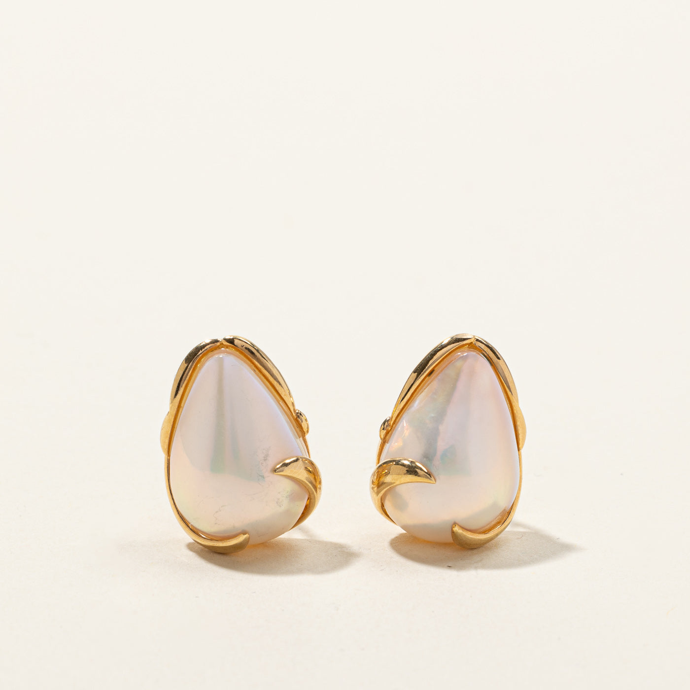 Mabe Pearl Stud Earrings