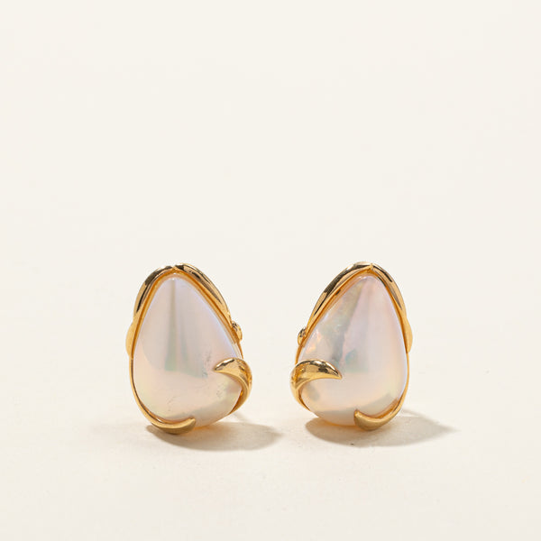 Mabe Pearl Stud Earrings