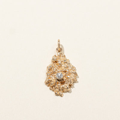 Textured Diamond Pendant | 0.12ct |