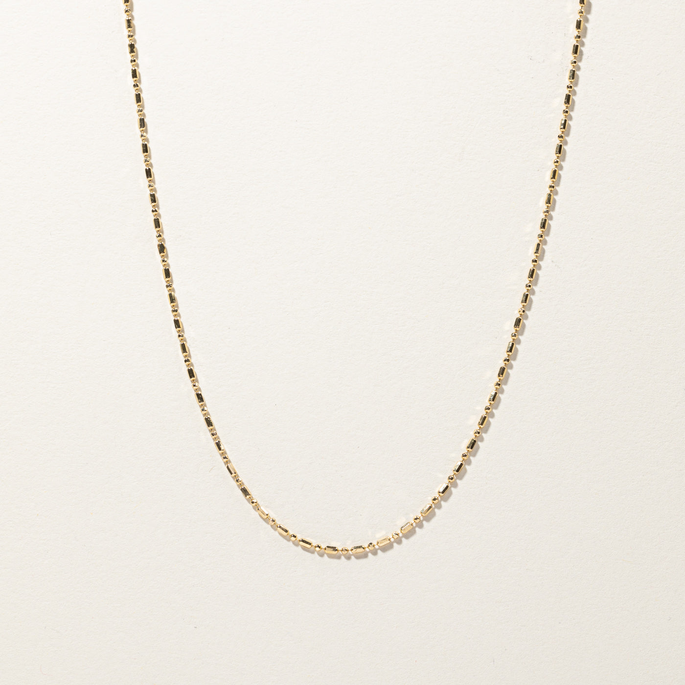 Beaded Gold Chain | 18"|