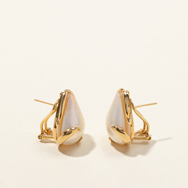 Mabe Pearl Stud Earrings