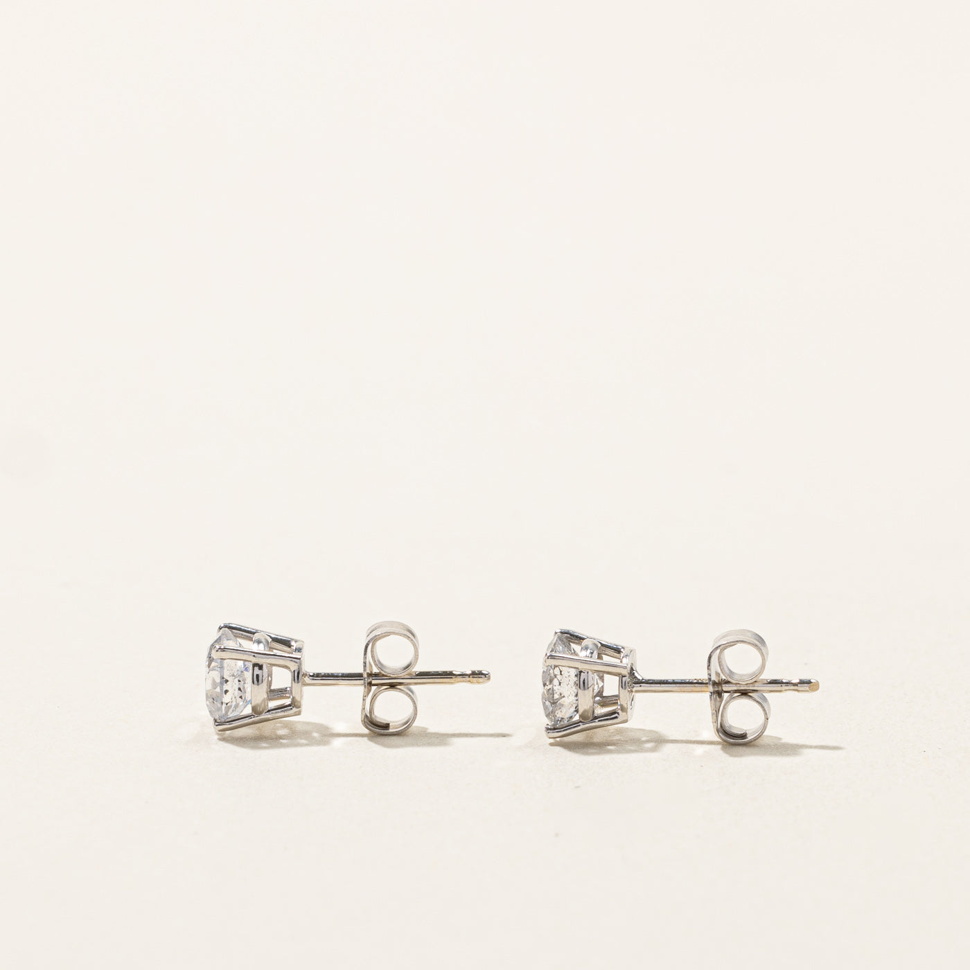 Boucles d'oreilles puces en diamant | 0,92 ct | 