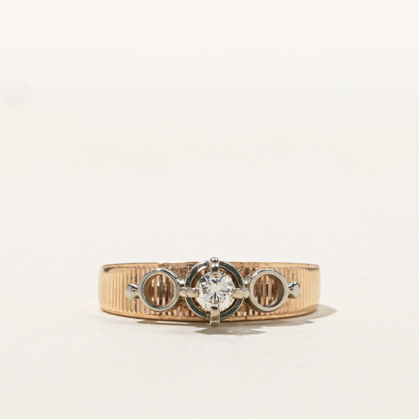 High Set Diamond Ring | 0.15ct | SZ 5.25 |