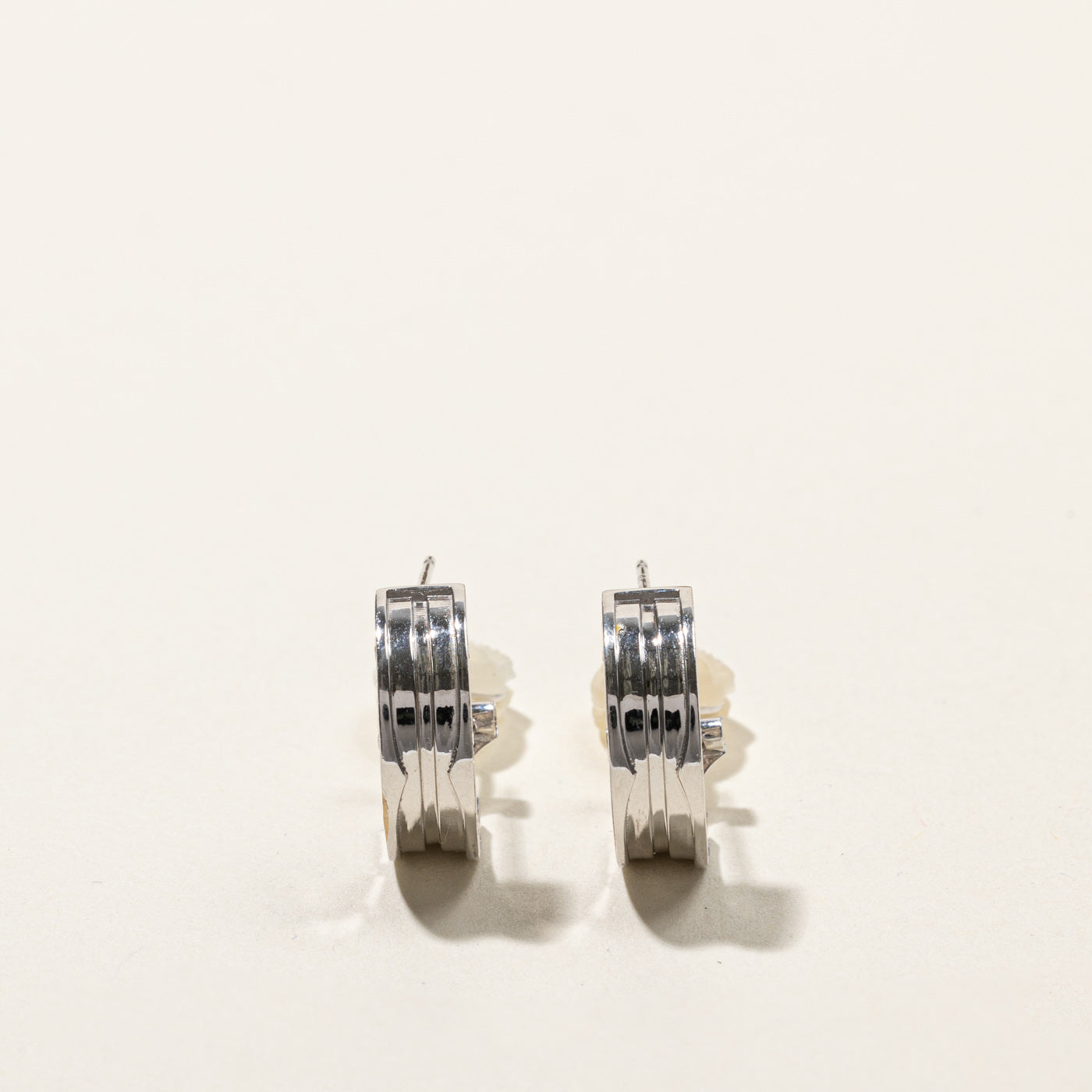 Flush Set Diamond Huggie Earrings | 0.10ctw |