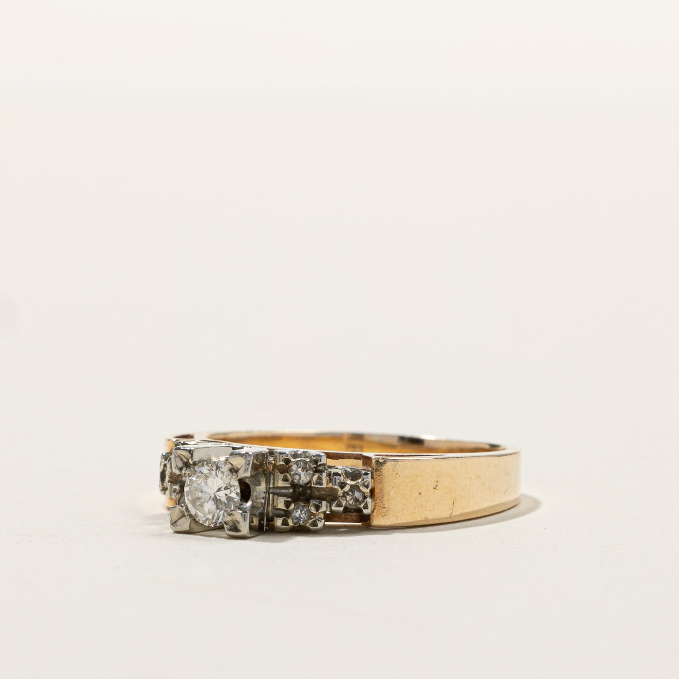 Bague en diamants en grappe | 0,26 ct | Taille 8,75 | 