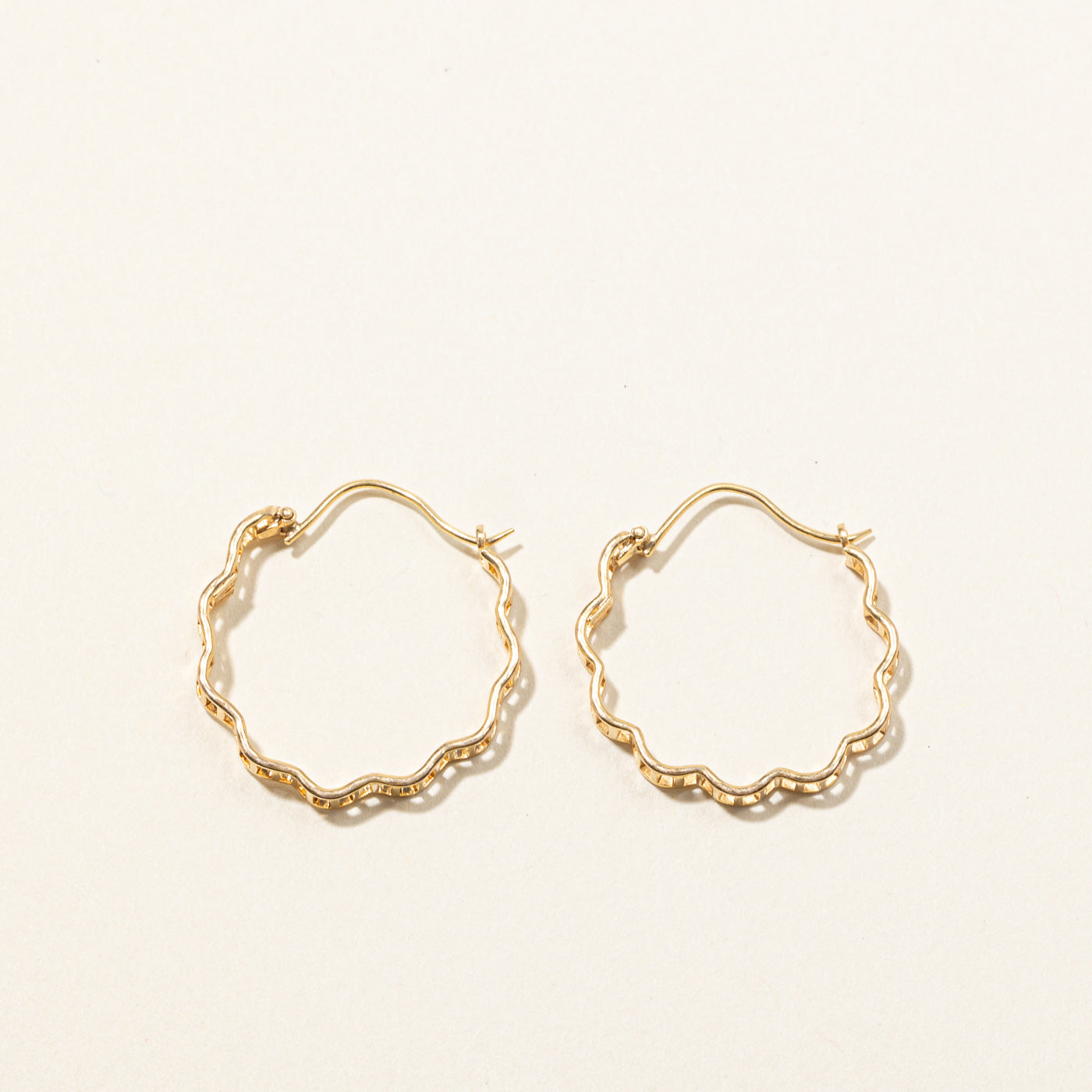 Textured Hoop Earrings