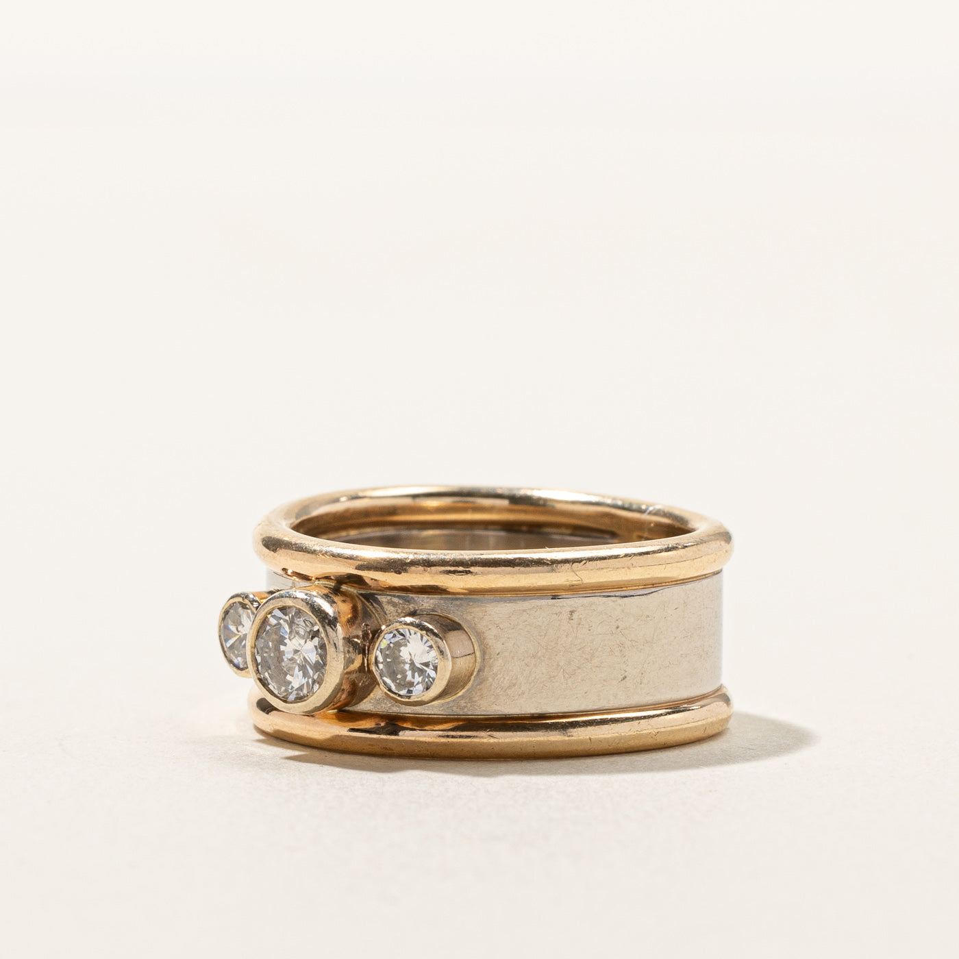 Three Stone Diamond Ring | 0.68ctw | SZ 5.25 |