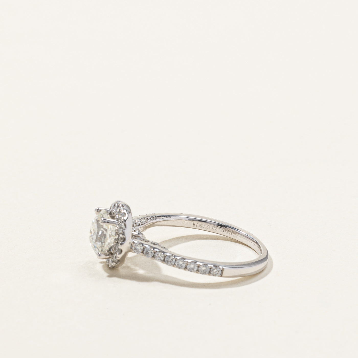 Halo Diamond Engagement Ring | 1.32ctw | SZ 5 |