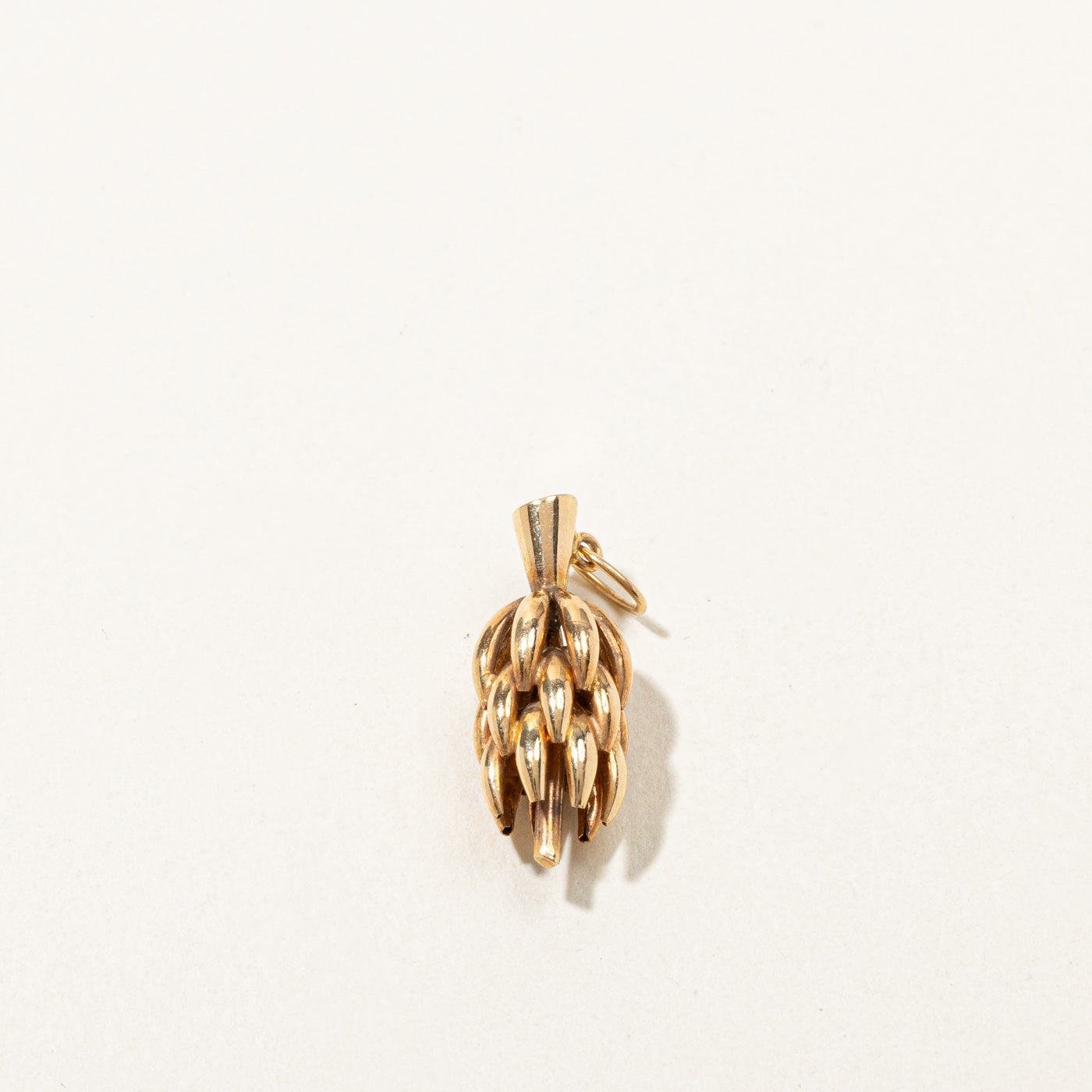 Gold Bunch of Bananas Charm