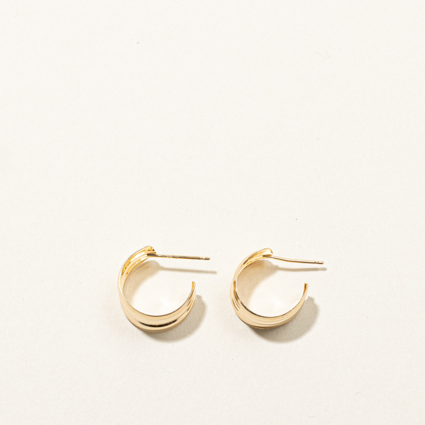 Gold Huggie Earrings