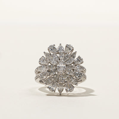Cluster Set Diamond Ring | 3.80ctw | SZ 6 |