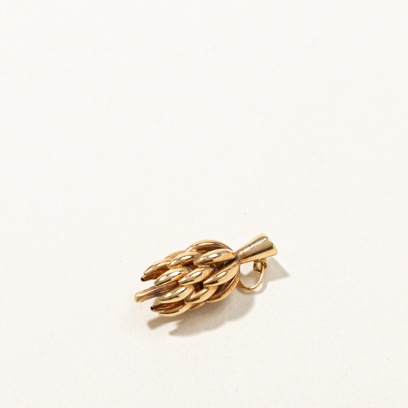 Gold Bunch of Bananas Charm
