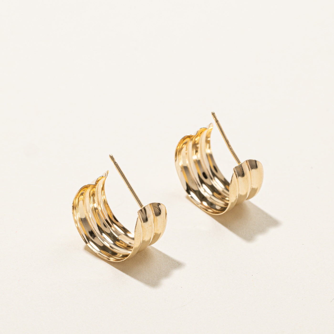 Gold Huggie Earrings