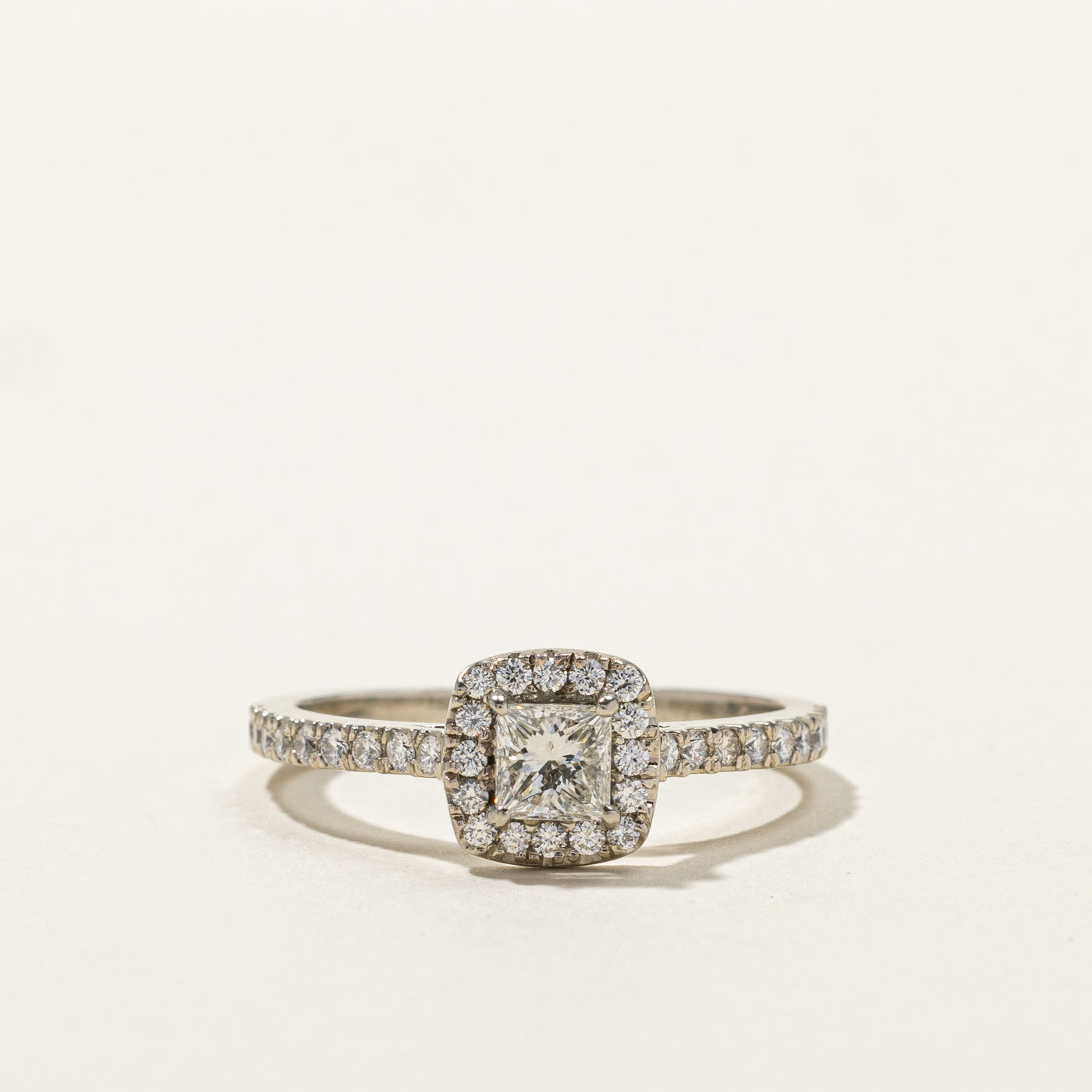 Halo Diamond Engagement Ring | 1.10ctw | SZ 10 |