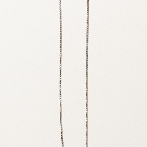 White Gold Wheat Chain | 16