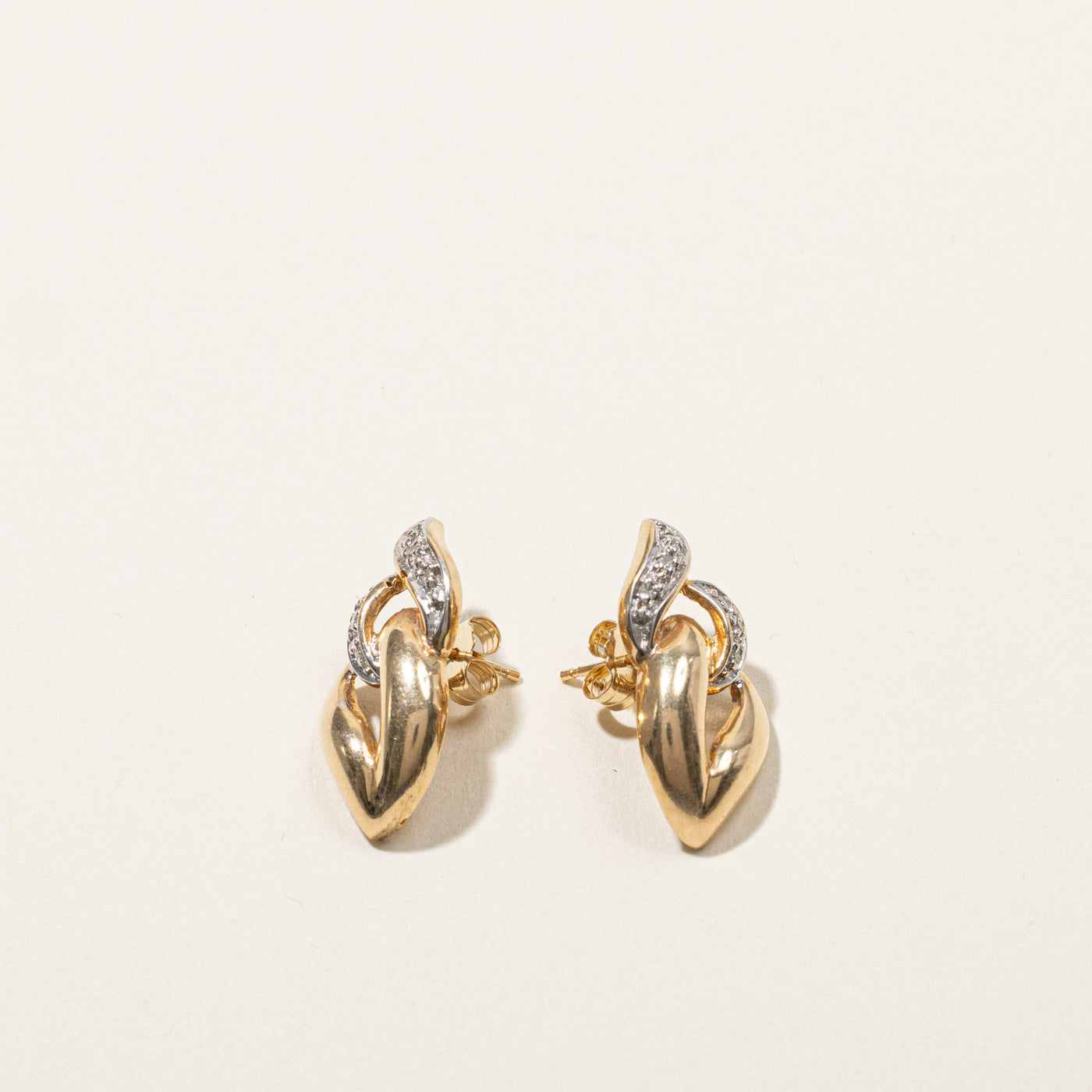 Diamond Interlocking Earrings | 0.03ctw |