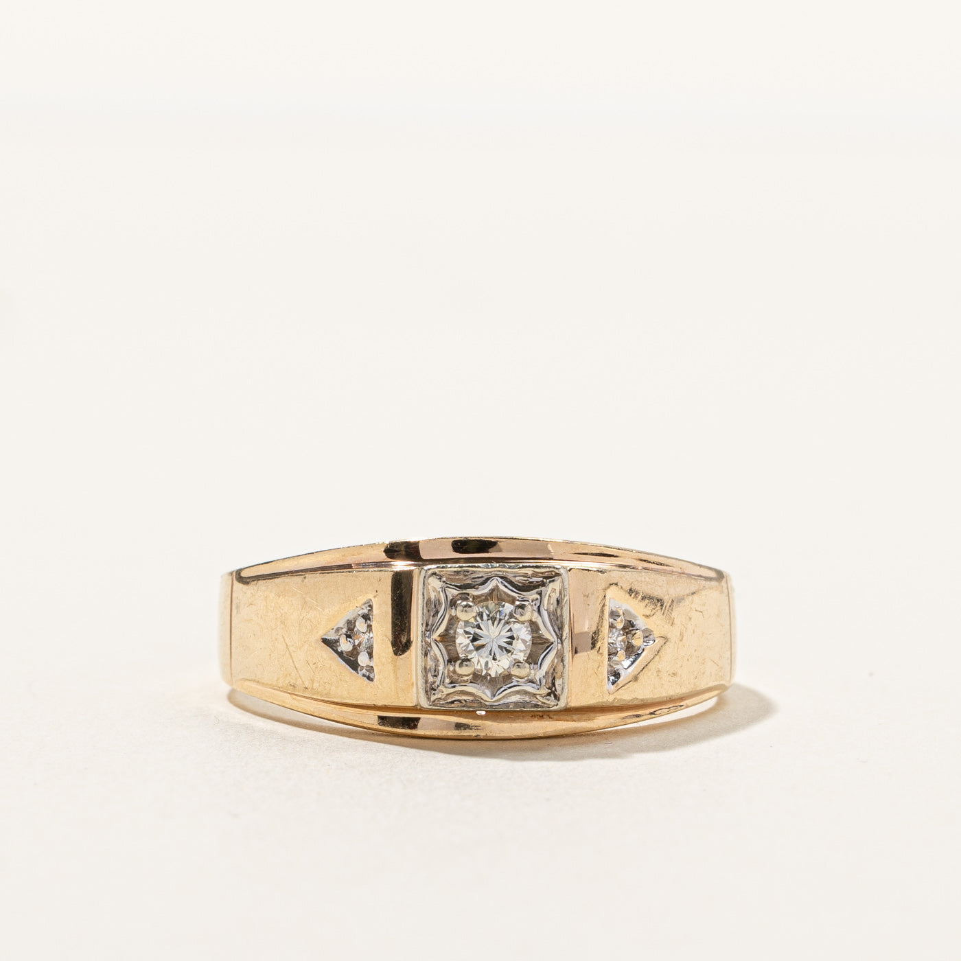 Claw Set Diamond Ring | 0.19ctw | SZ 13.5 |